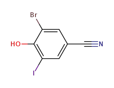 3-bromo-5-iodo-4-hydroxybenzonitrile