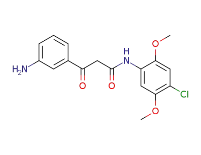 3-(m-aminophenyl)-N-(4-chloro-2,5-dimethoxyphenyl)-3-oxopropionamide